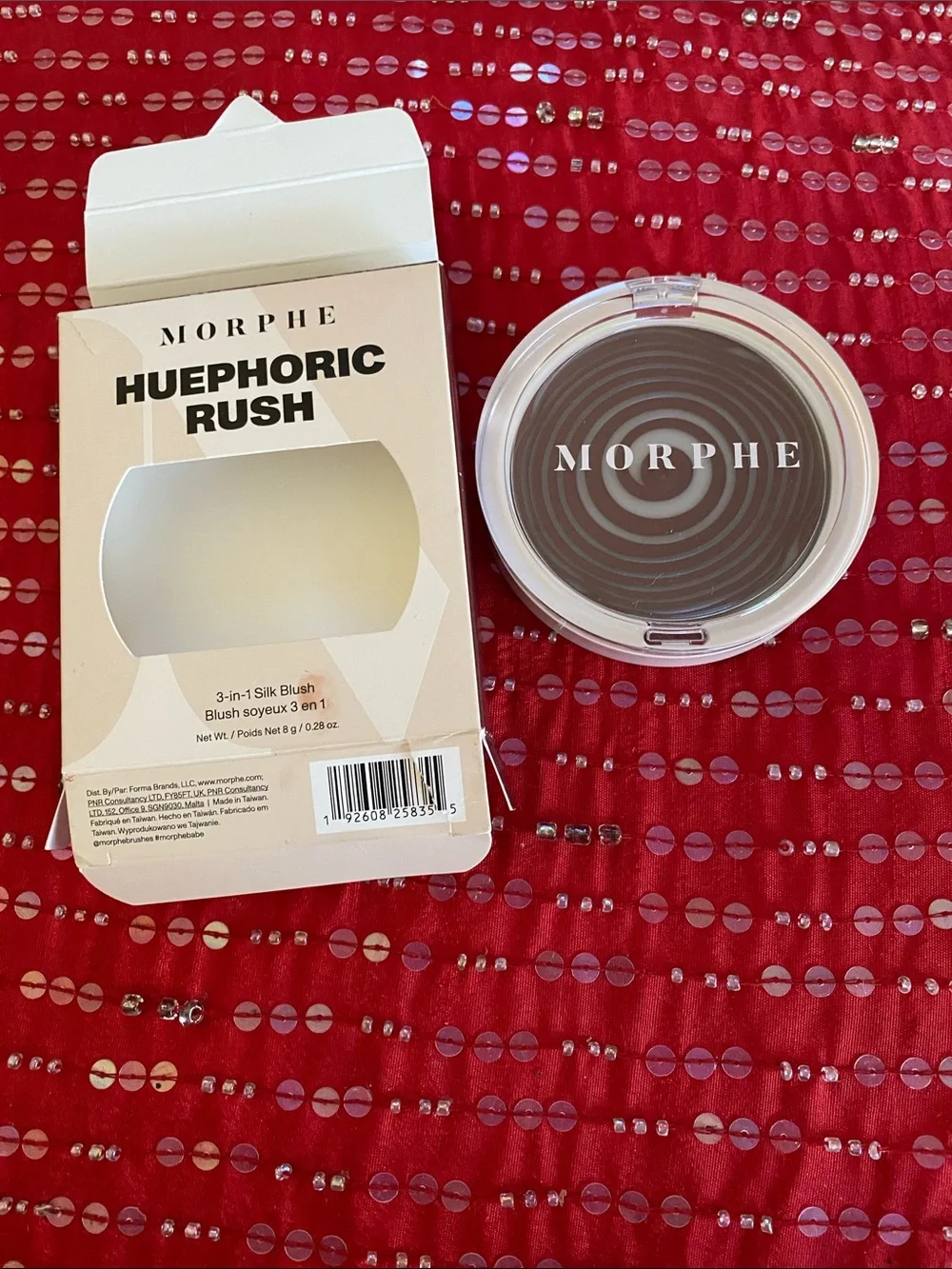 Morphe Huephoric Rush 3 in 1 Silk Blush In Touched New in Box NotReturnable
